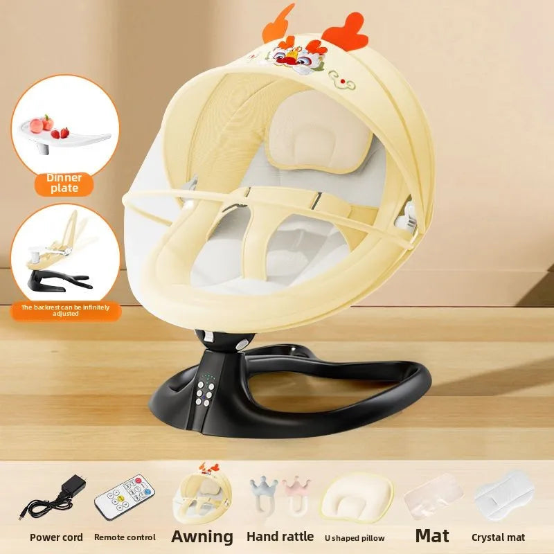 Electric Baby Swing – Soothing Cradle for Newborns