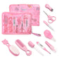 Trousse de soins pour bébé – Coupe-ongles, peigne, brosse, ciseaux, thermomètre
