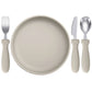 Ensemble d'alimentation pour bébé – Assiette, cuillère et fourchette en silicone