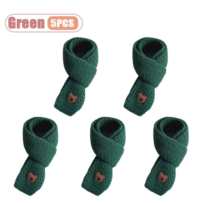 1 à 10 écharpes bébé d'hiver, cache-cou doux en maille pour garçons et filles, chaude et coupe-vent.