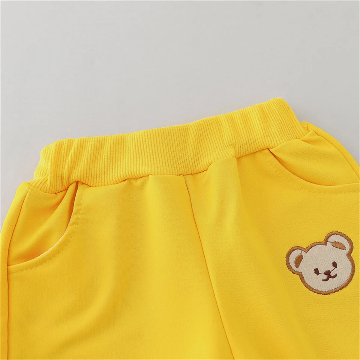 Ensemble 2 pièces pour enfant – Printemps/Automne Petit Ours Manches Longues et pantalon