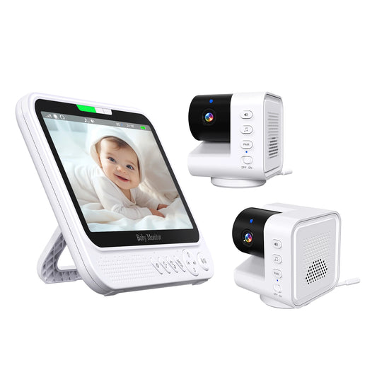 “7″ Baby Monitor PTZ Temp Lullabies Intercom”