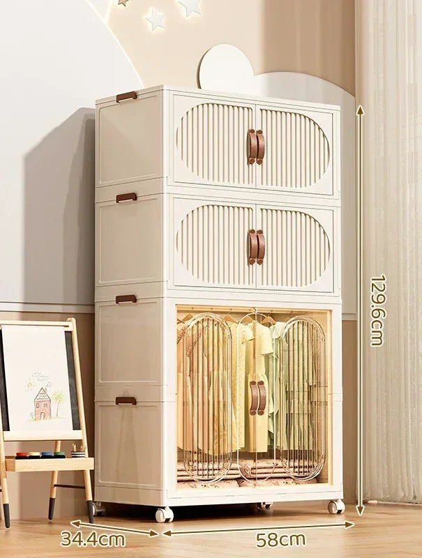 Foldable Kids Storage – Clothes & Toy Sorting Cabinet