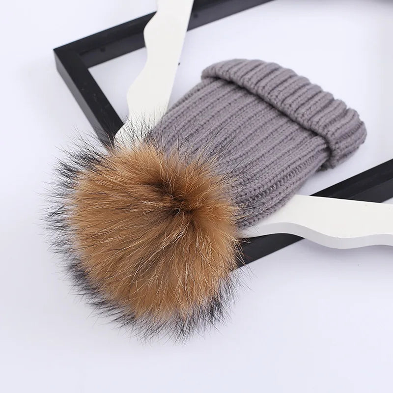 Warm Parent-Child Beanie for Kids & Babies