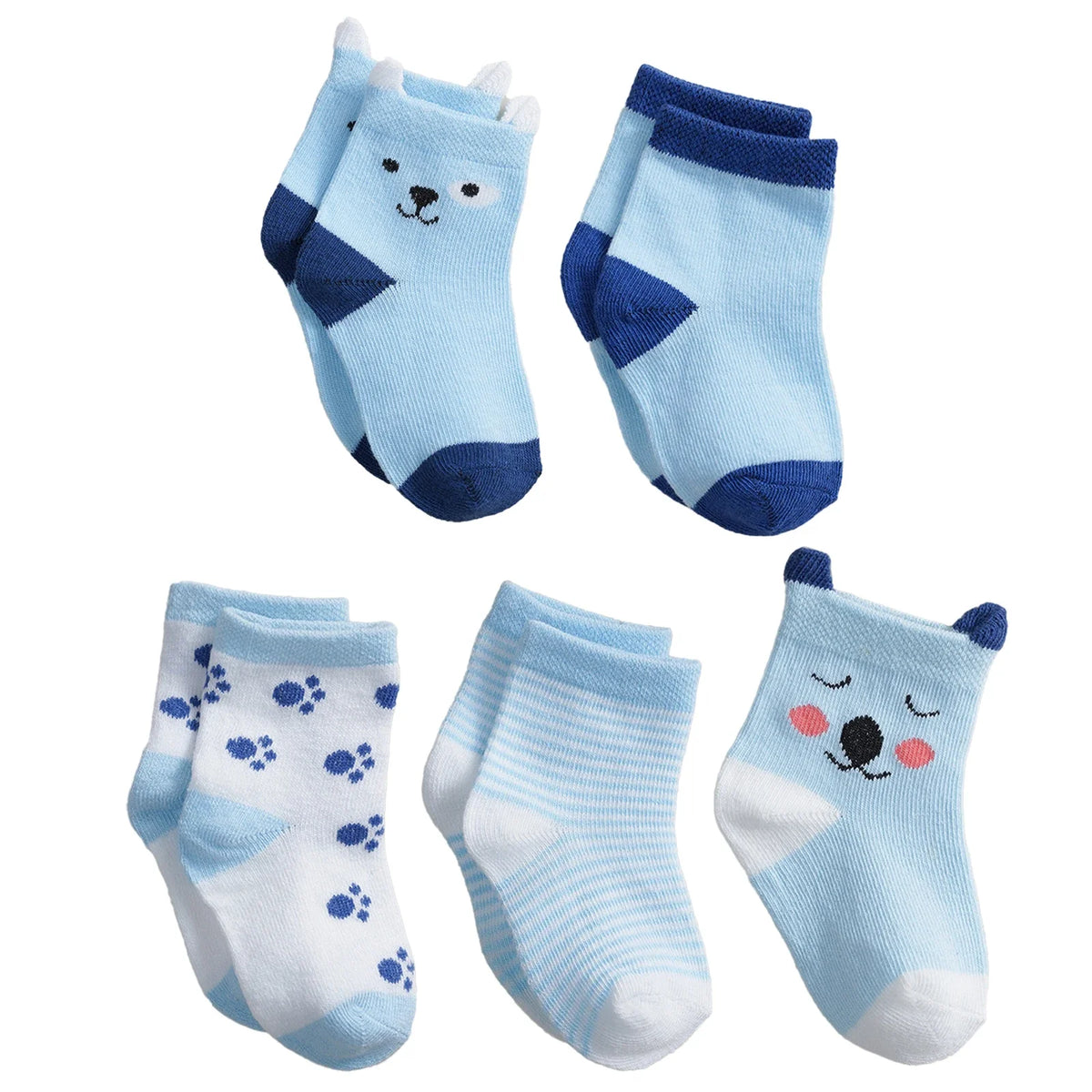 Chaussettes bébé en coton doux