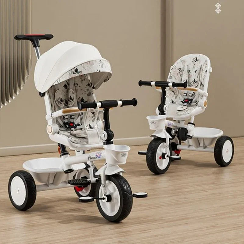 Premium Baby Tricycle (1–6 Years) – Parent Push, Adjustable Seat & Canopy