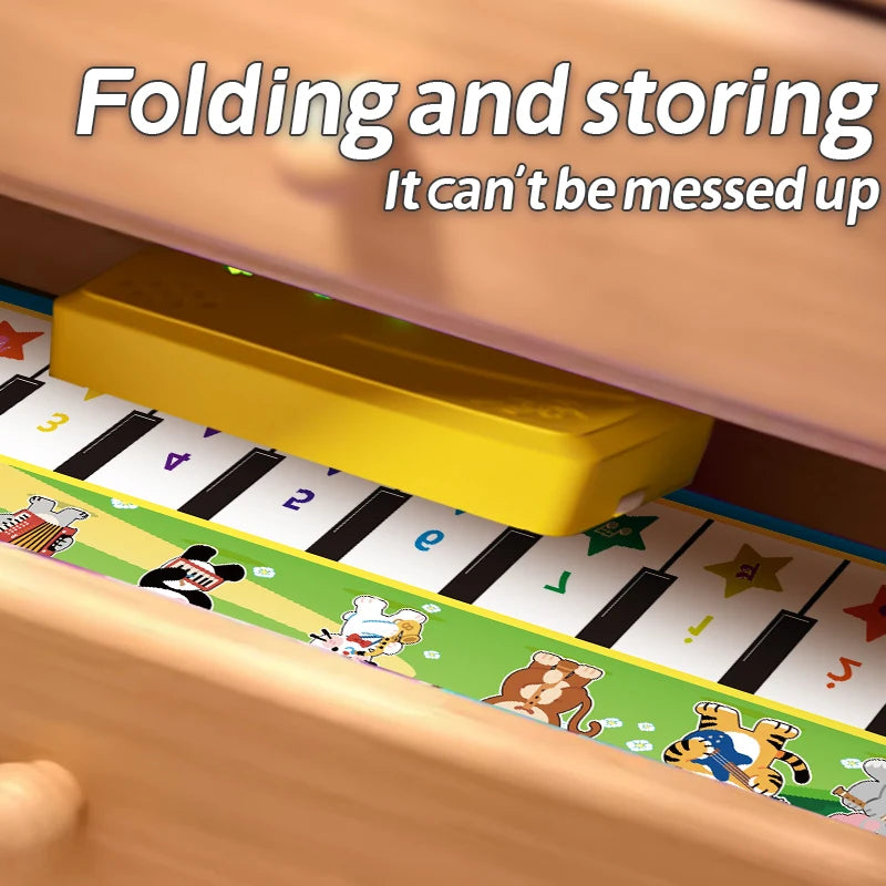 Tapis de danse piano pour enfants – 8 sons d'instruments et du plaisir !