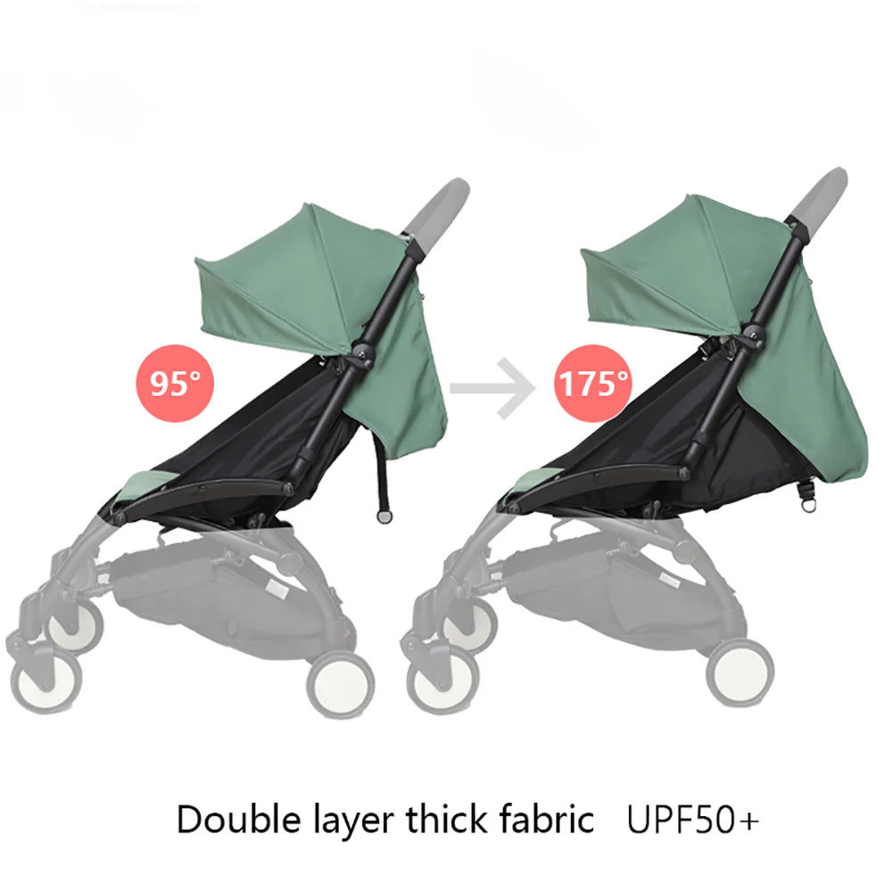 175° Canopy Cover & Seat Cushion Kit – Mesh Sunshade for YOYO/Yoya Strollers