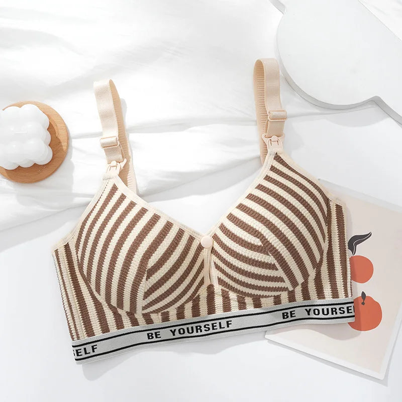 Lightweight Cotton Maternity Nursing Bra – Anti-Sagging & Breathable