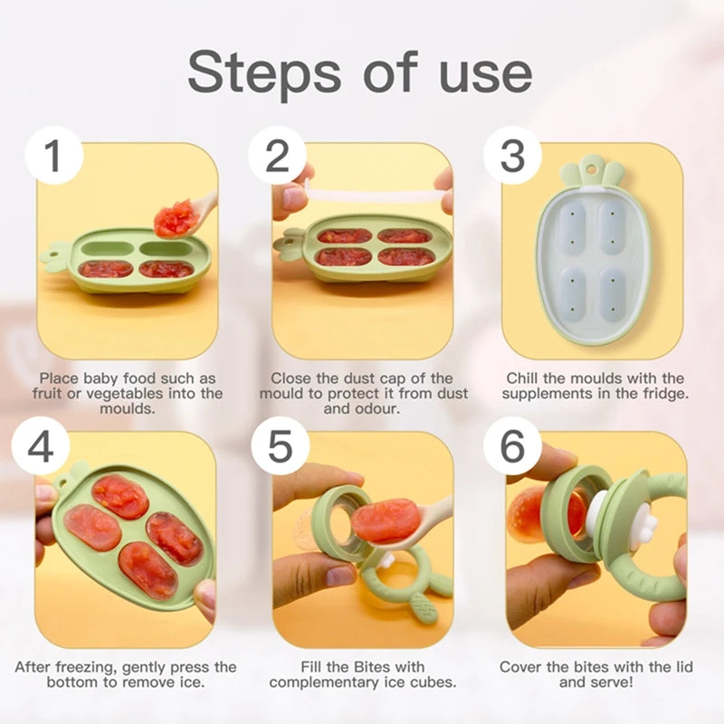 Baby Feeding Pacifier – Fruit & Vegetable Silicone Feeder