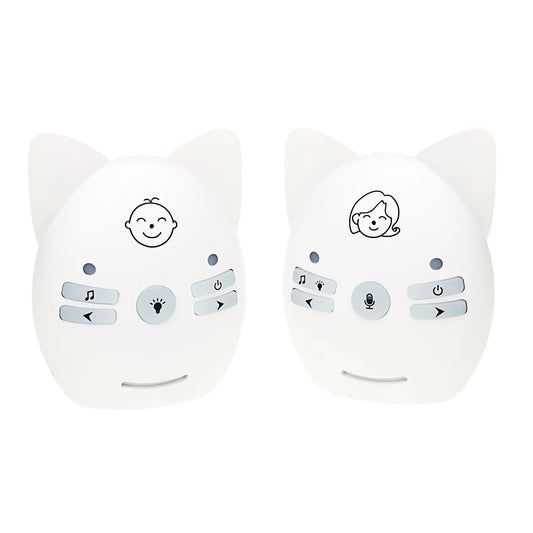 Moniteur audio pour bébé 2,4 GHz avec interphone bidirectionnel