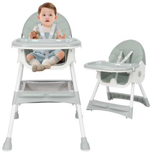 3-in-1 Portable Baby Highchair – Adjustable Feeding Seat with Removable Tray
