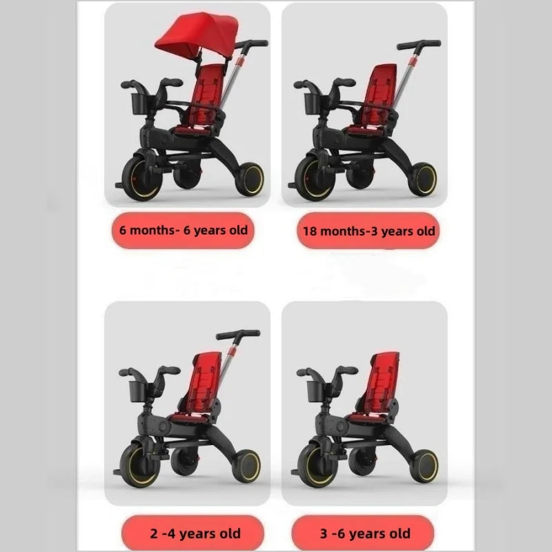 Top-Selling Kids Tricycle (1–5 Years) – Lightweight, High-Quality Stroller