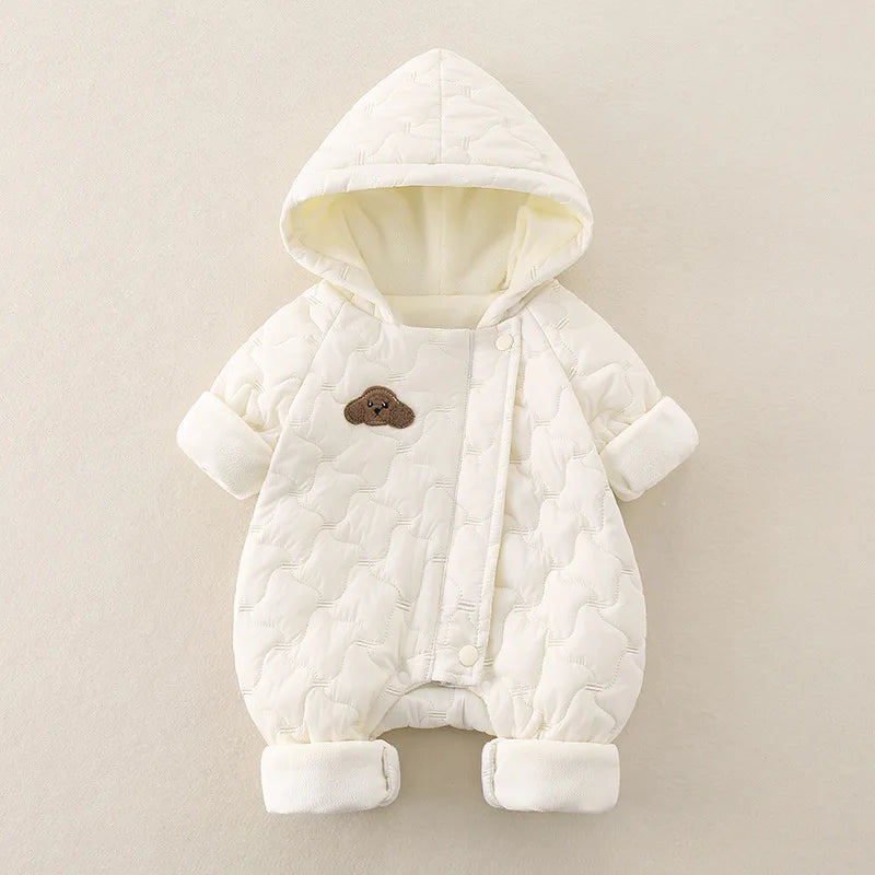 Grenouillère douillette rembourrée en coton pour bébé