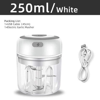 Portable Electric Baby Food Chopper – Wireless USB Mixer for Veggies & Ginger