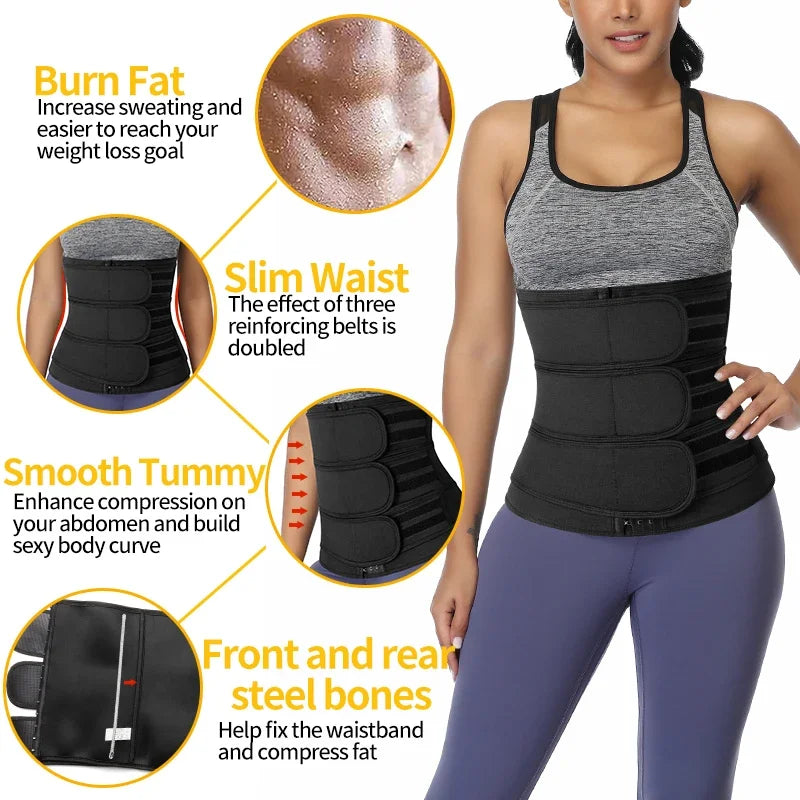 Gaine amincissante | Ceinture gainante brûle-graisses et favorise la transpiration