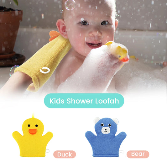Children's Cartoon Bathing Gloves Fun And Entertaining Mitts for Bath Time