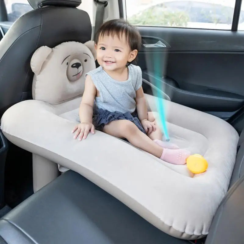 Lit de voyage gonflable pour tout-petits – Matelas de couchage portable pour voiture et avion