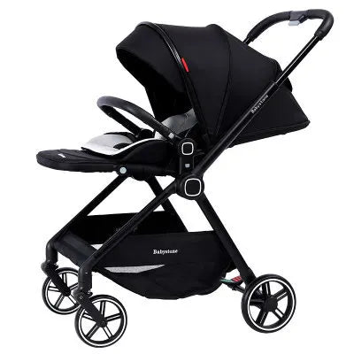 Highview 4-Wheel Foldable Baby Stroller – Sit & Lie Newborn Pram