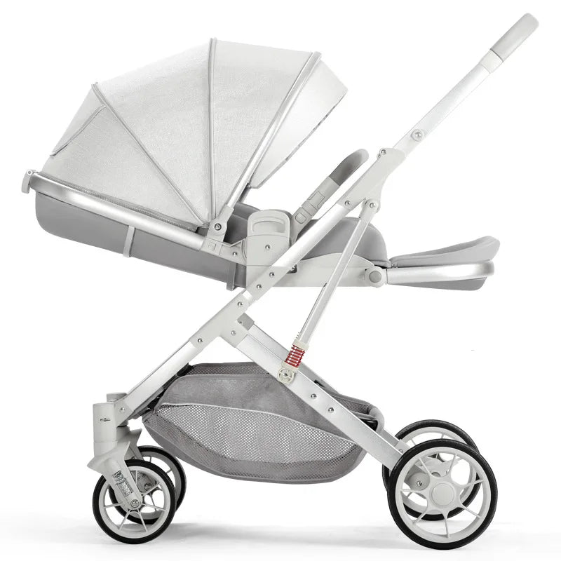 2025 High-View Baby Stroller – Lightweight, Foldable, Sit & Lie Newborn Pram