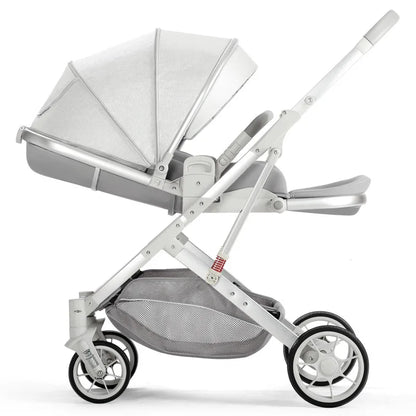 2025 High-View Baby Stroller – Lightweight, Foldable, Sit & Lie Newborn Pram