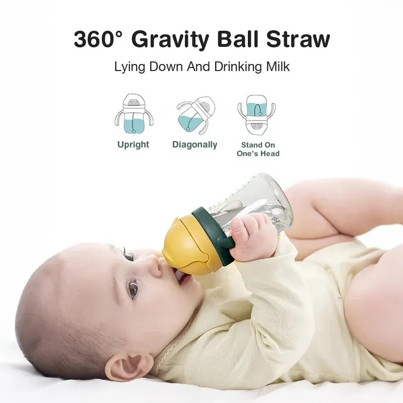 Gobelet pour bébé de 250 ml – Double poignée, couvercle à clapet, conception anti-fuite