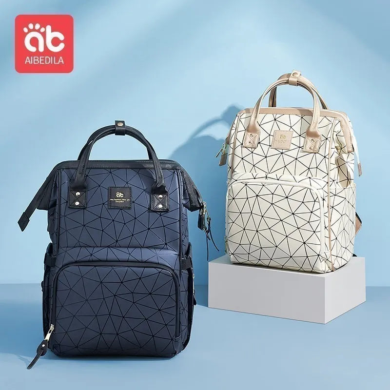 Sac à dos à langer – Grand sac imperméable pour maman avec port USB