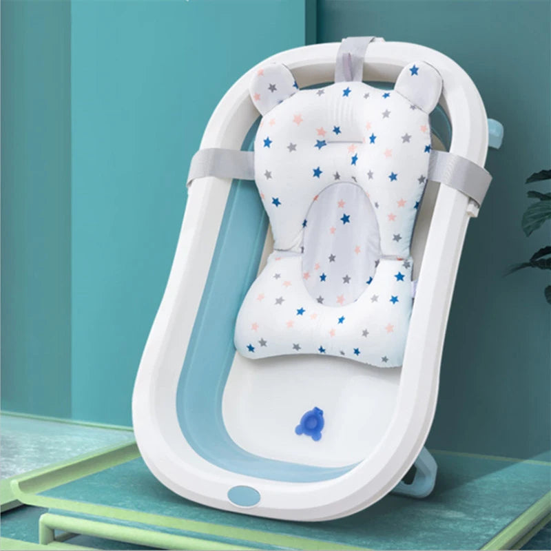 Coussin de bain doux pour bébé – Coussin de siège de baignoire antidérapant pour nourrissons
