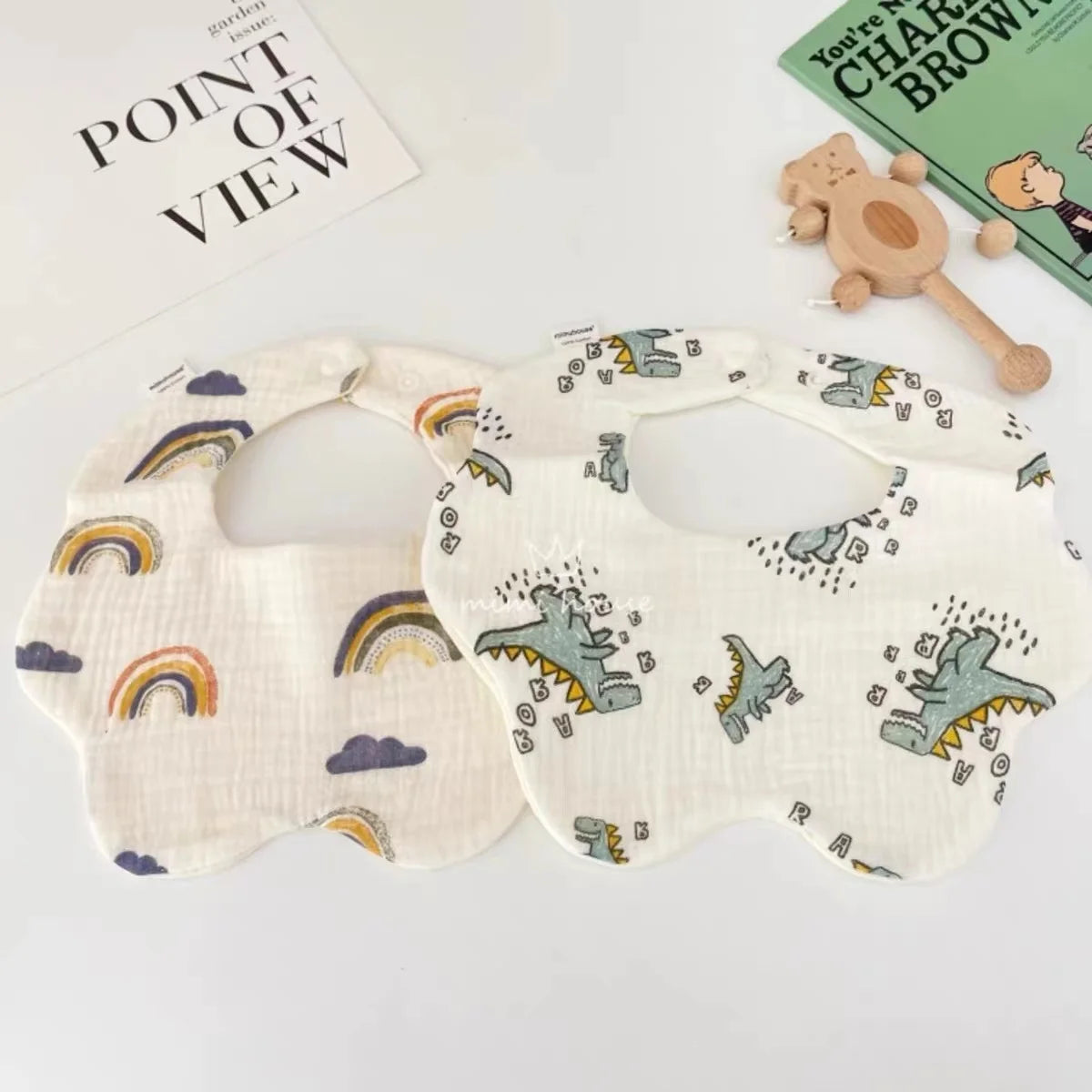 Waterproof Baby Bib – Soft Cotton Burp Cloth for Newborns