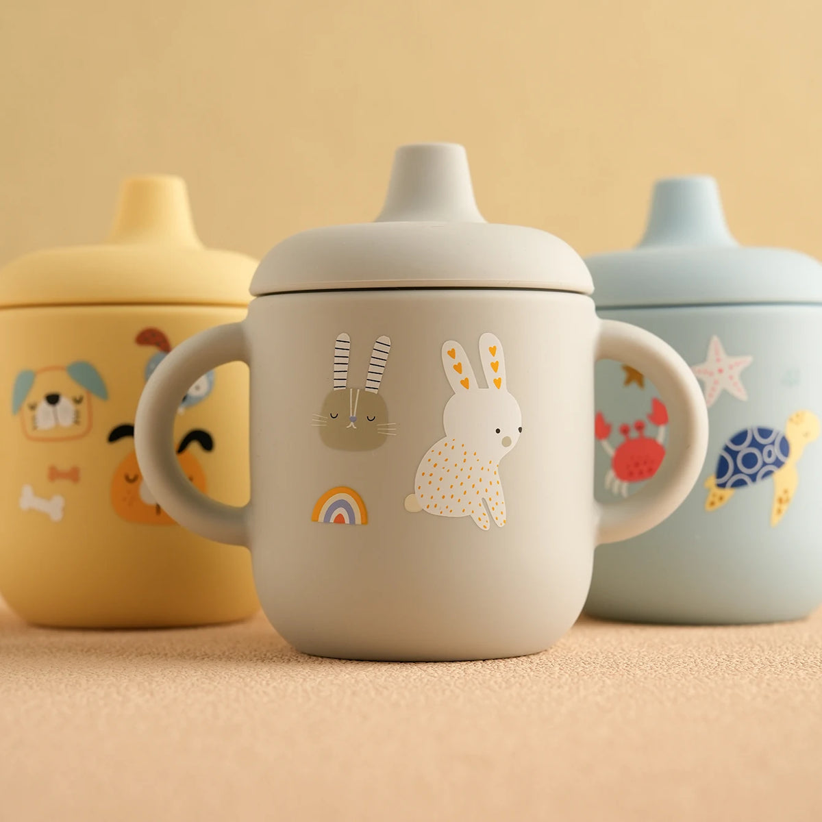 Gobelet de voyage pour bébé – Gobelet d'alimentation en silicone lavable au lave-vaisselle