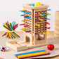 Montessori Wooden Stick Tower – Counting & Motor Skills Educational Toy
