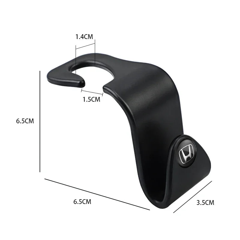 Portable Back Seat Hooks 2Pcs | Storage Solution for Honda Cars