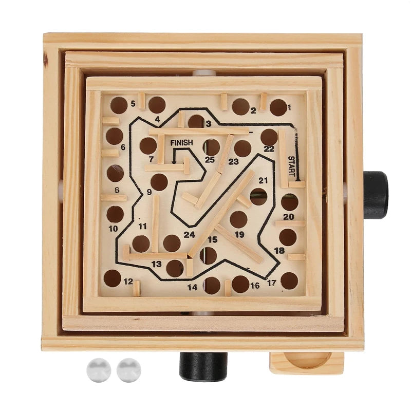 Labyrinthe de billes en bois – Un jeu amusant pour se creuser les méninges !