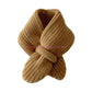 Écharpe enfant tendance 85AE, couleur unie, automne-hiver, tricotée, écharpe à la mode