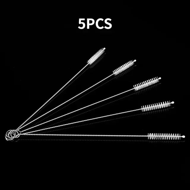 Kids Bottle & Straw Cleaner | Long Handle Stainless Steel Brush, Soft Bristles