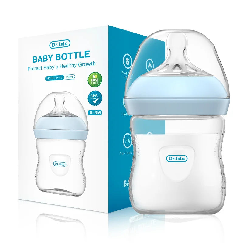 Biberon en polypropylène (PP) 150/240/330 ml avec poignée, sans BPA, pour nouveau-né