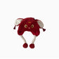 Bonnet de bébé rouge tricoté pour le Nouvel An
