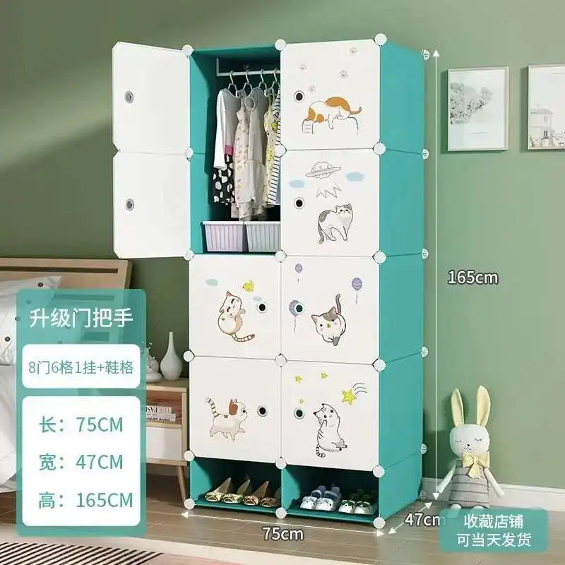Baby Storage Wardrobe – Montessori Kids Closet Organizer