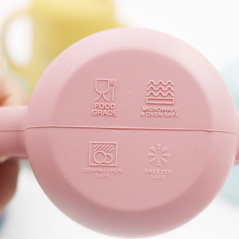 120ml Cartoon Baby Silicone Sippy Cup – BPA-Free, Leakproof Trainer Cup
