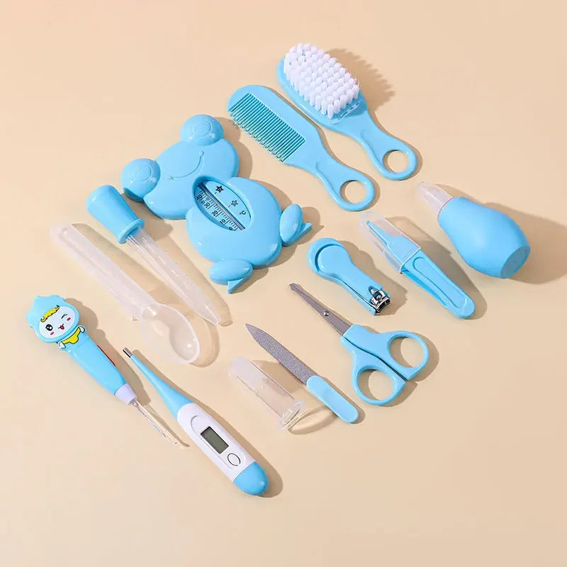 Coffret de soins pour bébé 13 pièces – Coffret cadeau essentiel pour le bain, la toilette et l'allaitement