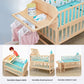 Convertible Baby Bed – Solid Wood & Adjustable Cradle