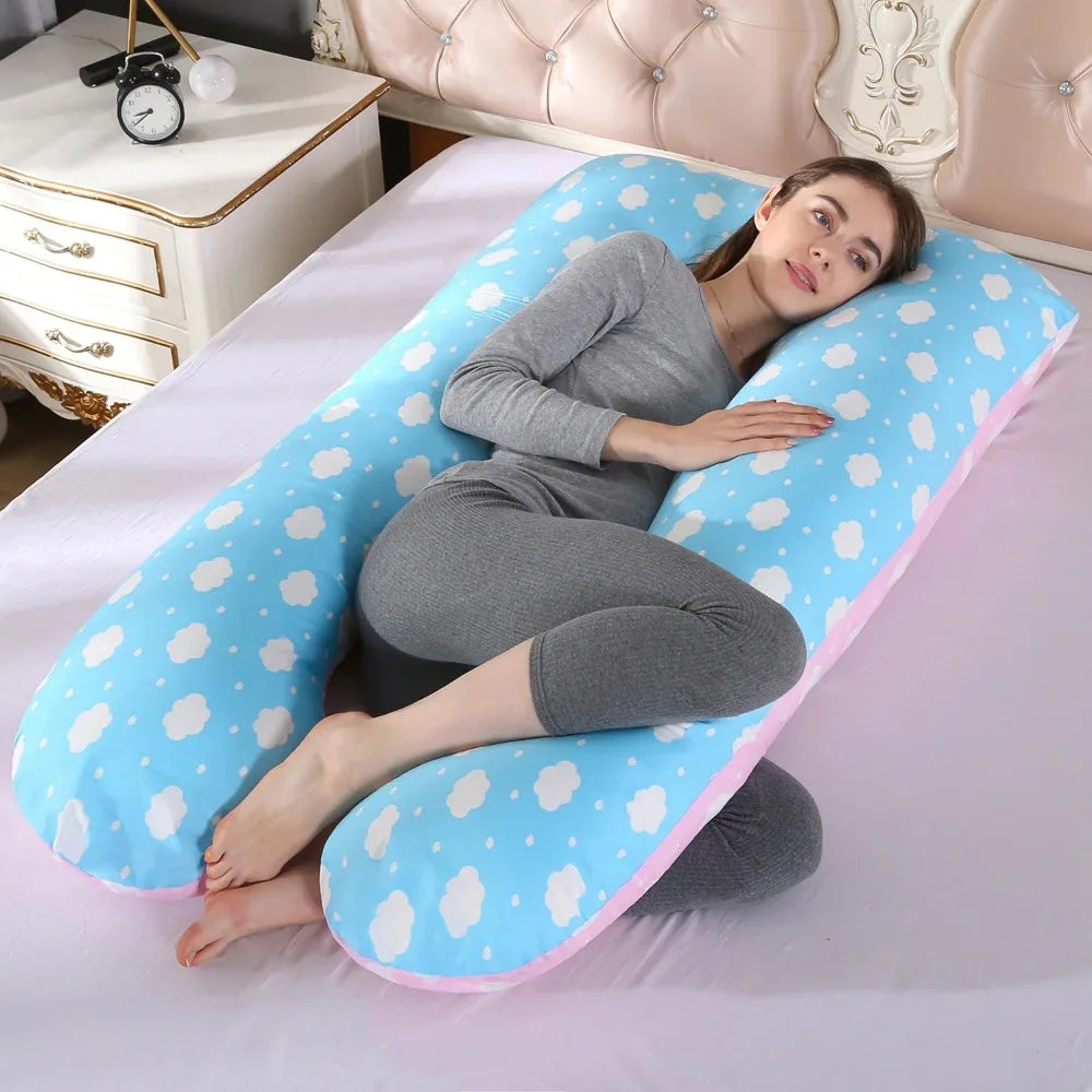 “U-Shaped Pregnancy Pillow – Maternity Waist Support Cushion