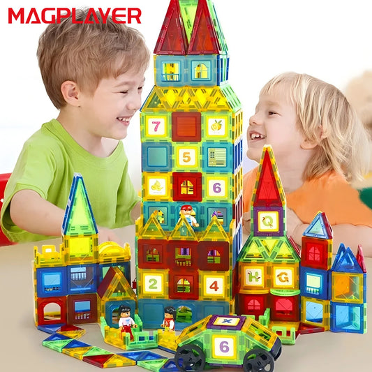 Magnetic Tiles Building Set Educational STEM Toy for Kids