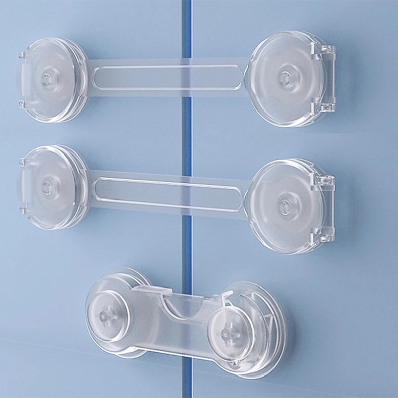 Baby Cabinet Locks 5/10Pcs Drawer Fridge Safety Buckle