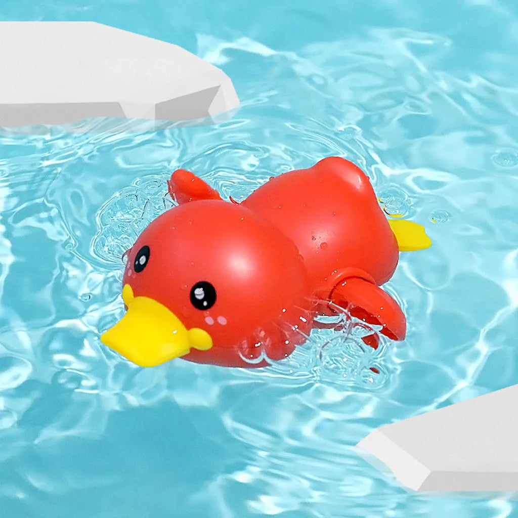 Ensemble de jouets de bain amusants – Roue à eau en forme de canard avec ventouses puissantes pour enfants
