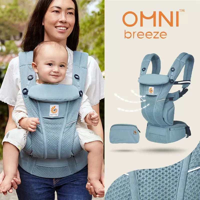 Porte-bébé Ergobaby en maille respirante – Toutes positions de portage (3 à 20 kg)