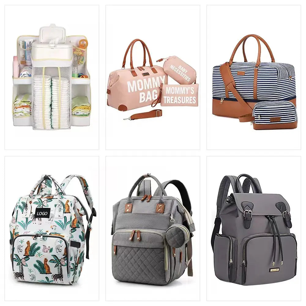 Sac à main tendance pour maman avec lit bébé pliable