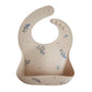 Bavoir bébé ajustable en silicone imperméable avec poche à miettes