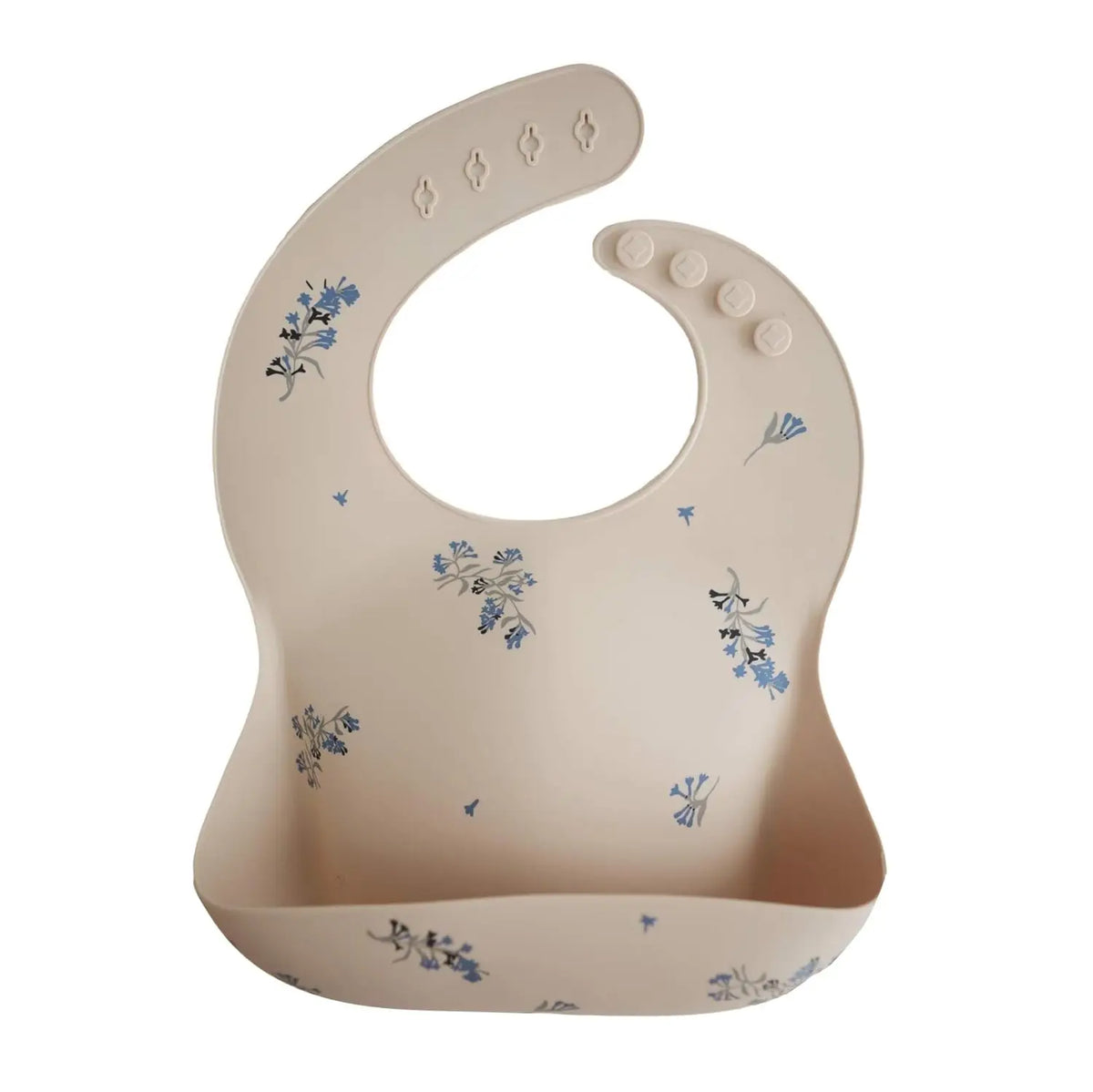 Bavoir bébé ajustable en silicone imperméable avec poche à miettes