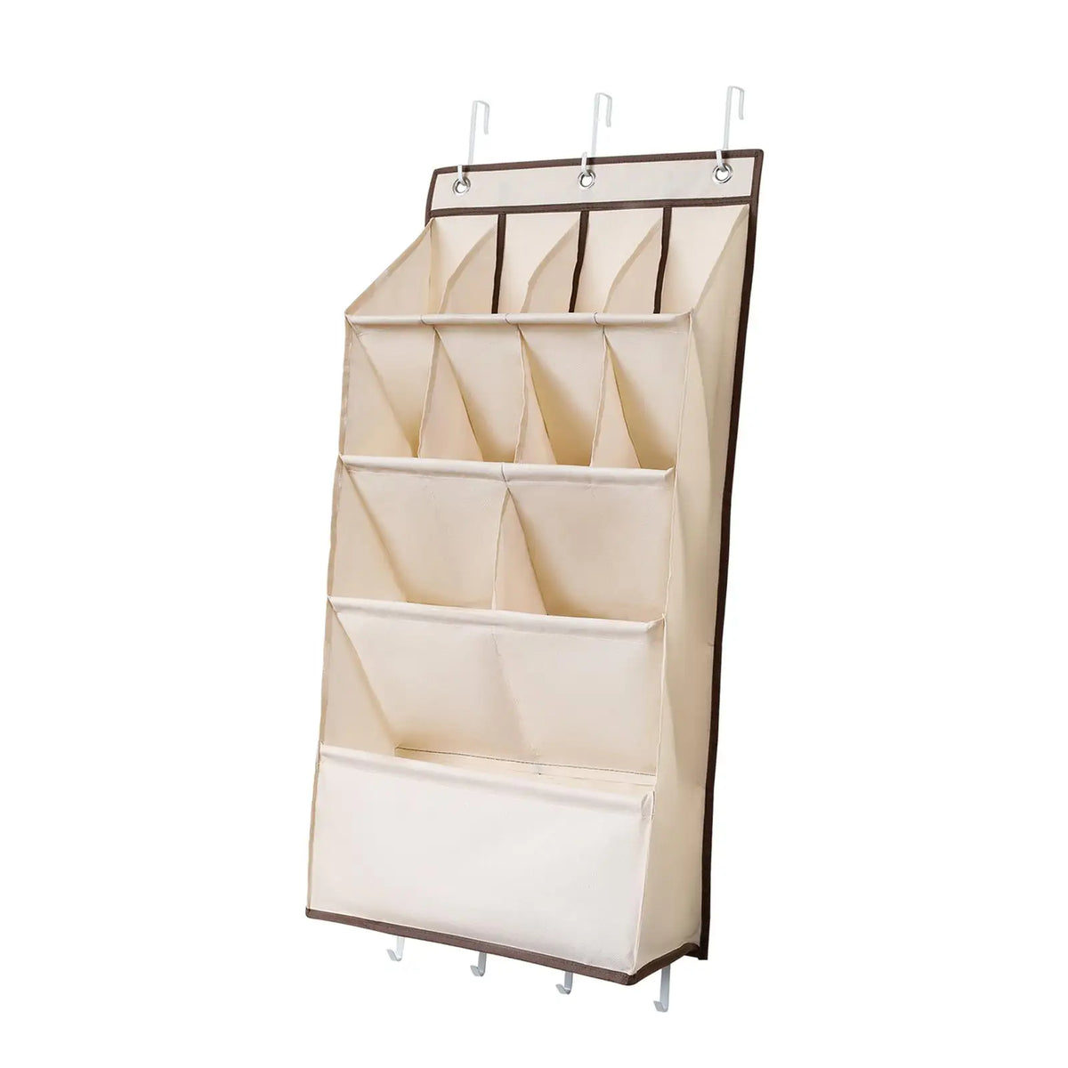 Foldable Over-Door Shoe Rack – Deep Pockets for Shoes, Toys & Baby Items